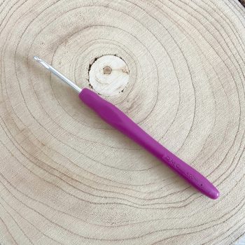 DMC alumínium horgolótű szilikon nyéllel - 4 mm