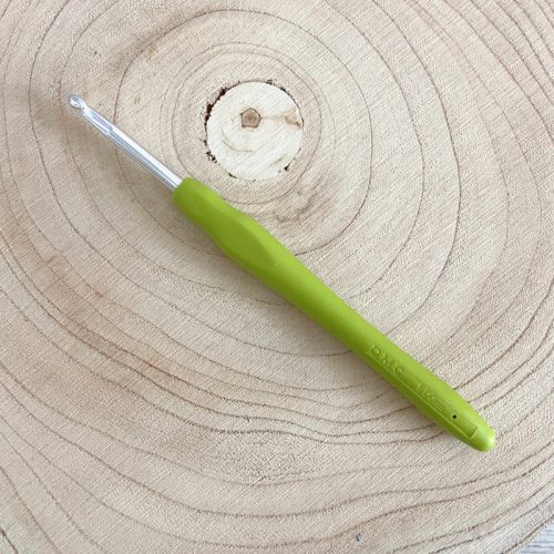 DMC alumínium horgolótű szilikon nyéllel - 5 mm