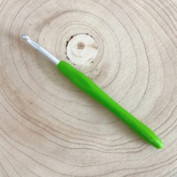 DMC alumínium horgolótű szilikon nyéllel - 6 mm