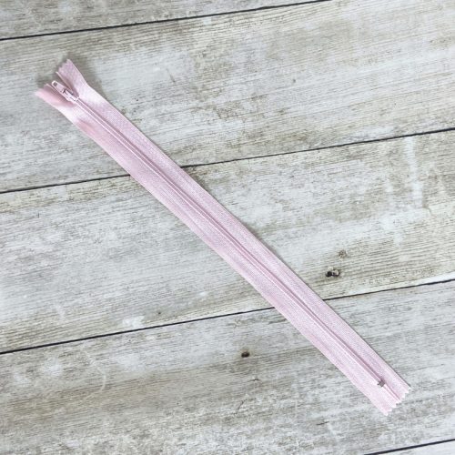 Cipzár 30 cm - babarózsaszín