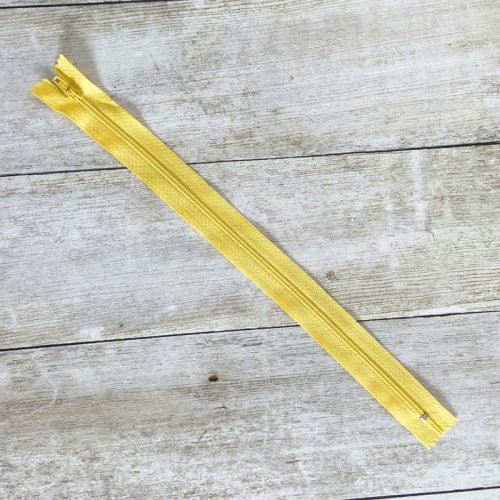 Cipzár 30 cm - citromsárga
