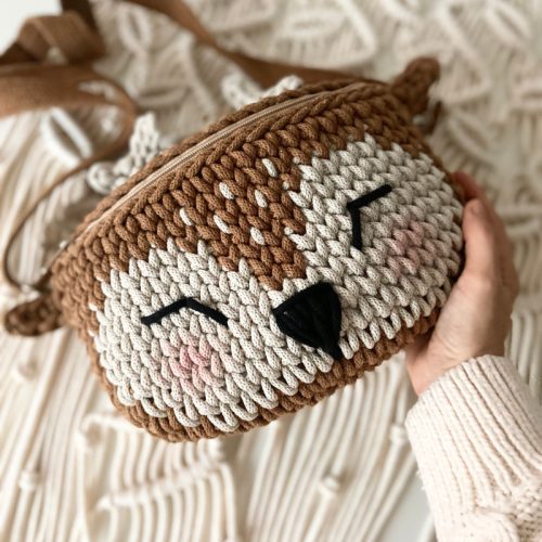 Gida övtáska horgoló DIY csomag