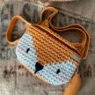 Róka mini övtáska horgoló DIY csomag