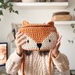 Róka övtáska horgoló DIY csomag