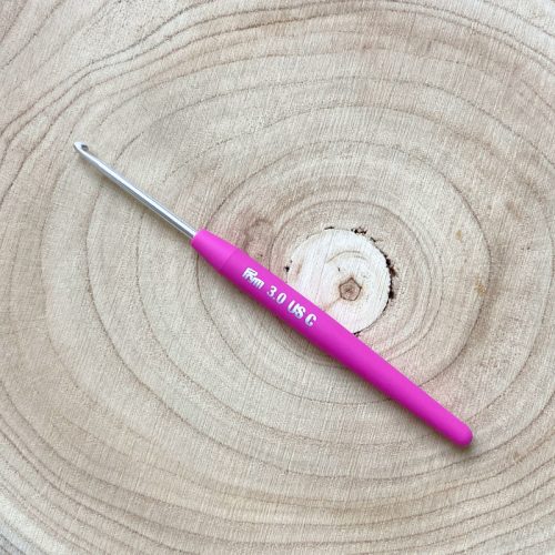 Prym aluminium horgolótű (soft nyél) - 3 mm