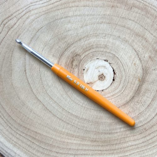 Prym aluminium horgolótű (soft nyél) - 5 mm