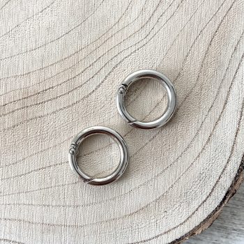 Kör karabíner - 22 mm - ezüst