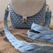 Fonalvarrott fonott crossbody pánt - 2,5 cm - Bobbiny