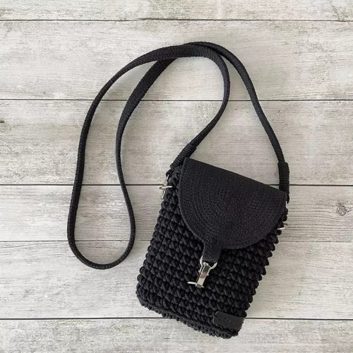 Mini crossbody táska - fekete