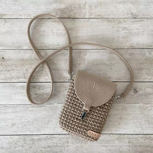 Mini crossbody táska - homok